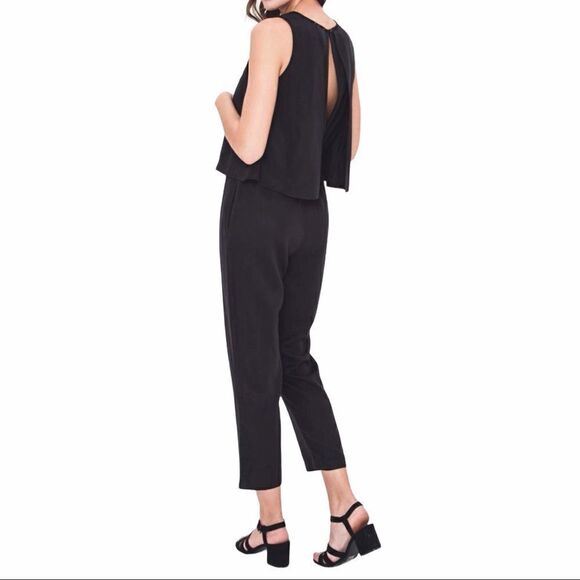 Mo:Vint New York Womens Black Jumpsuit Size XS Sleeveless Open Back - Picture 10 of 10